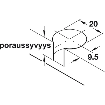 Connector housing, Rafix 20 system, plastic