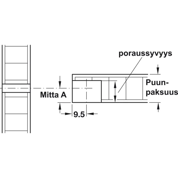 Connector housing, Rafix 20 system, plastic