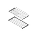 Dish rack 2-piece 310, with two trays, MW700mm, black