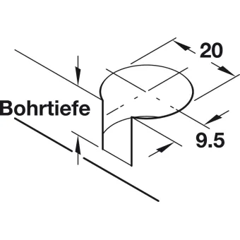 Jungtis RAFIX 20x12,7mm, klevas be lankelio S16mm,