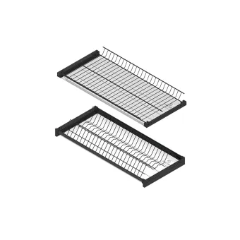 Dish rack 2-piece 310, with two trays, MW900mm, black