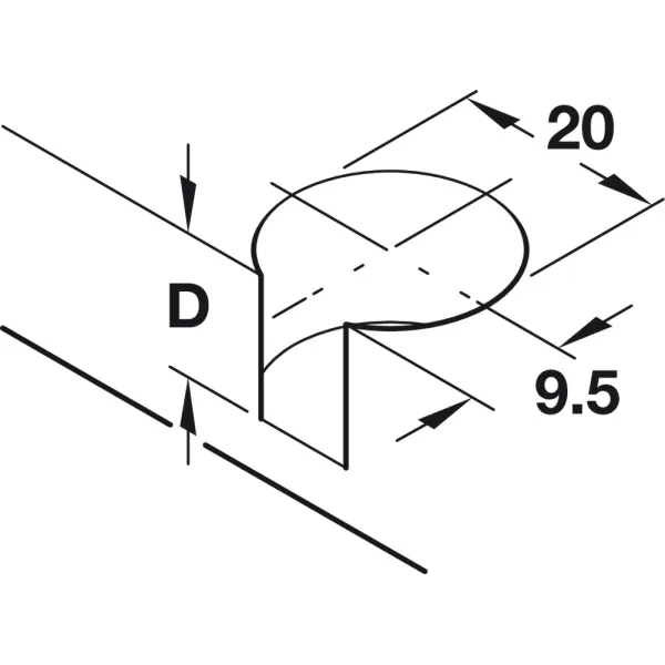 Connector housing, Rafix 20 system, plastic