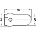 Jungtis RAFIX 20x14,2mm, balta S19mm,