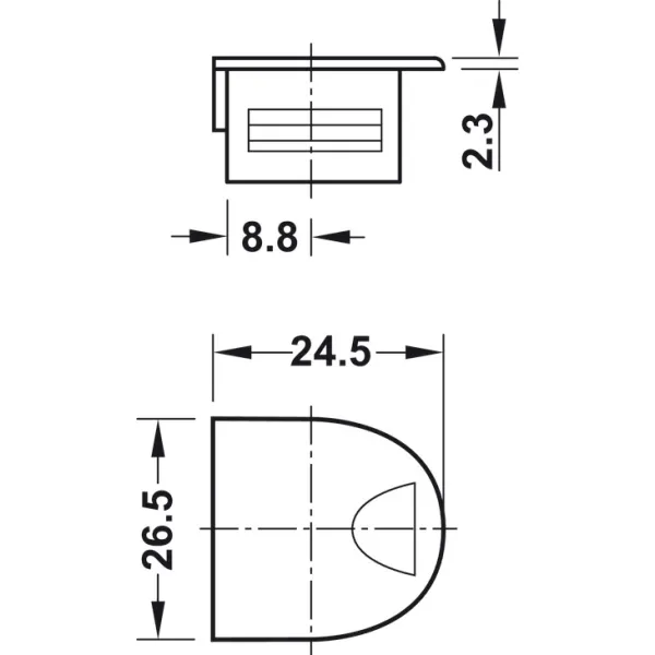 Jungtis RAFIX TAB 20x14,2 HAFELE