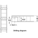 Jungtis RAFIX TAB 20x14,2 HAFELE