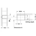 Jungtis ONEFIX 20x15 8x12,5 klevas HAFELE