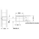 Jungtis ONEFIX 20x15 8x12,5 klevas HAFELE