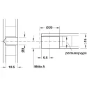 Jungtis ONEFIX 20x15 8x12,5 klevas HAFELE
