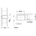 Jungtis ONEFIX 20x15mm, 8x12,5mm, pilka