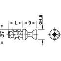 Connecting bolt, Häfele Rafix M20