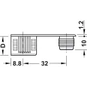 Connecting bolt, S20, Rafix 20 system, for drill hole Ø5mm