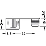 Varžtas RAFIX S20 6.5x11 HAFELE