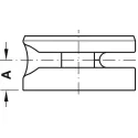 Ekscentrikas MAXIFIX Ø35mm, H15mm, SW6 plokštei nuo 19mm, blizgus, šešiakampis