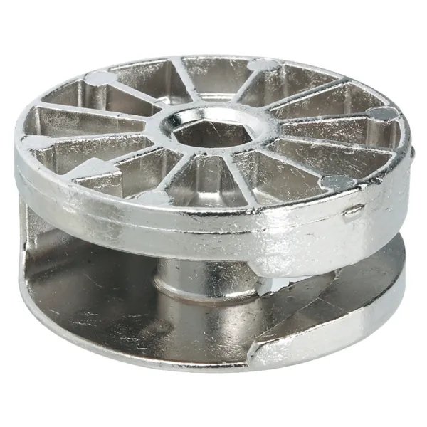 Ekscentrikas MAXIFIX Ø35mm, H15mm, SW6 plokštei nuo 19mm, blizgus, šešiakampis