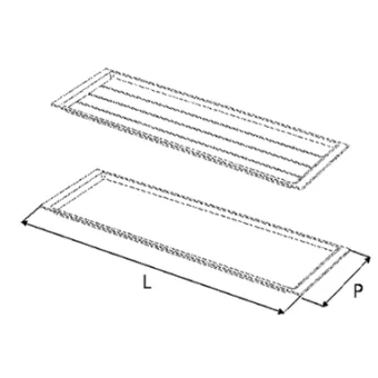 Tray for dish rack W600mm metal stainless steel