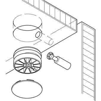 Connecting bolt, S35mm, Maxifix system, with M6 or M8 thread
