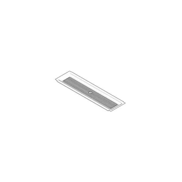 Tray for dish rack W800mm plastic transparent