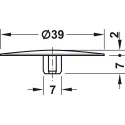 Dangtelis MAXIFIX Ø39mm, rudas
