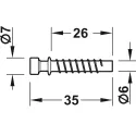 Varžtas jungčiai Tofix 6x26mm,