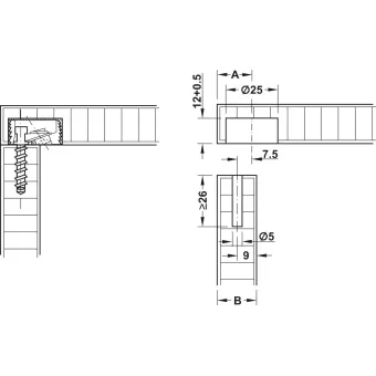 Varžtas jungčiai Tofix 6x26mm,