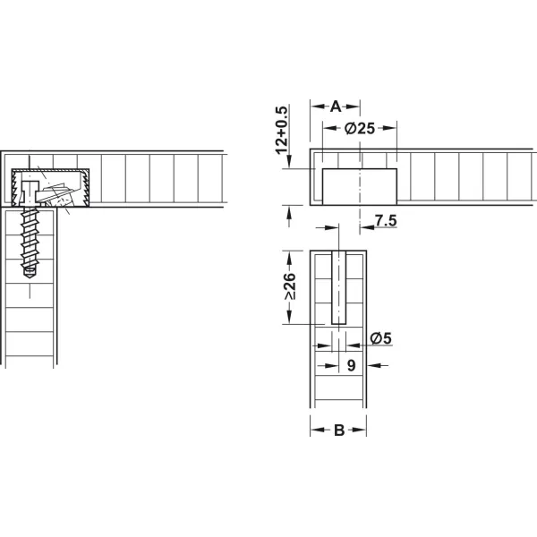 Varžtas jungčiai Tofix 6x26 HAFELE