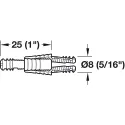 Spreading connector, Häfele Ixconnect SC Ø8mm L25mm, plastic