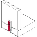 Spreading connector, Häfele Ixconnect SC Ø8mm L25mm, plastic
