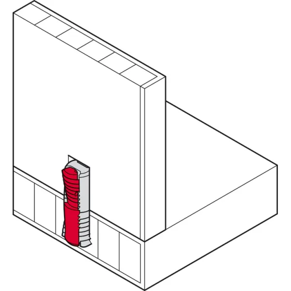 Spreading connector, Häfele Ixconnect SC Ø8mm L25mm, plastic