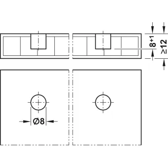 Claw connector, Häfele Ixconnect one-piece connector