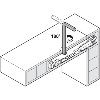 RTA Connector, Häfele Ixconnect SC Ø8mm L60mm, plastic