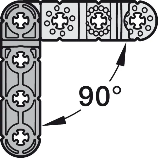 Universal connector, Häfele Ixconnect UC 16x64mm