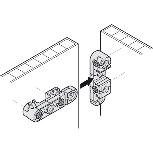 Universal connector, Häfele Ixconnect UC 16x64mm