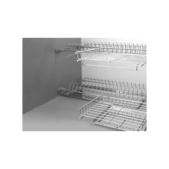 Dish rack corner 600x600mm stainless steel