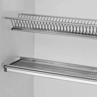 Dish rack 2-piece W400mm stainless steel