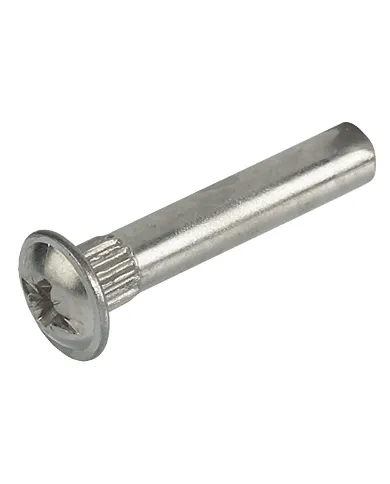 Connecting tube Ø5x27mm, M4 internal thread, for 36-46mm panel, PZ2, pan head, nickel