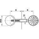 Sąvarža stalviršiui MAXIFIX Ø35x150mm,