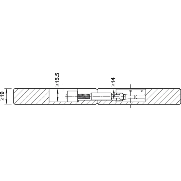 Sąvarža stalviršiui MAXIFIX Ø35x150mm,