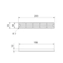 Ventilation grill brown