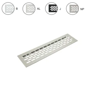 Grotelės ventiliacinės aliuminis 60x245mm, aliuminis