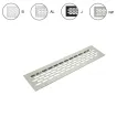 Grotelės ventiliacinės aliuminis 60x245mm, juoda