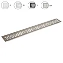Ventilation grill aluminum 60x485mm gold