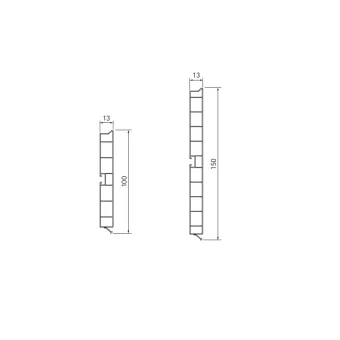 Plinth H100mm L4000mm black