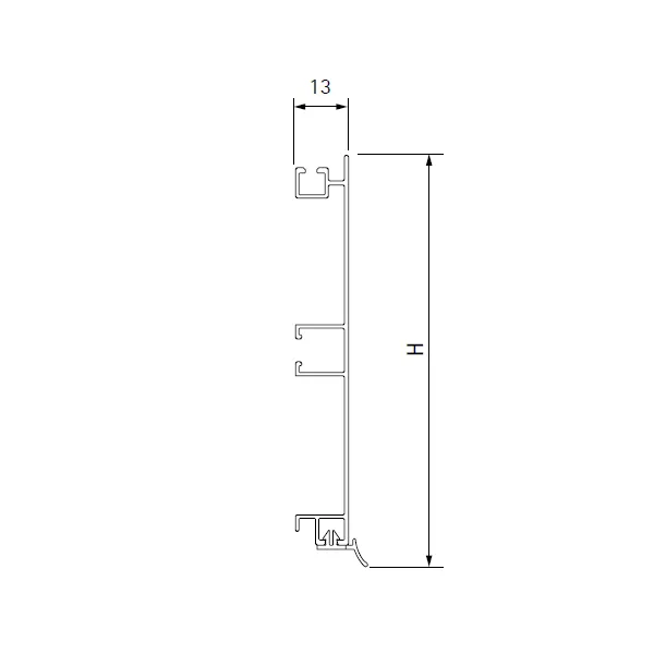 Plinth aluminum H100mm L4000mm