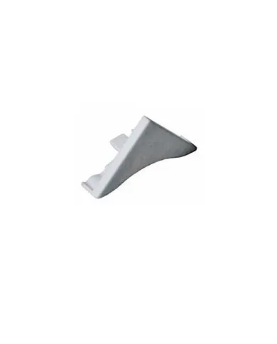 Endcap for SLIMLINE backsplash, left/right, stainless steel