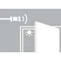 2-in-1 door sensor/touch-free dimmer Loox, Ø12mm, black/white/grey