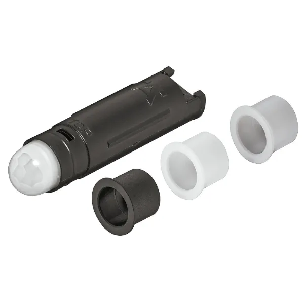 Motion sensor switch Loox, 0.5/1/3 min delay, Ø12mm, black/white/grey