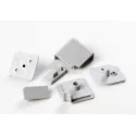 Backsplash accessories, light gray