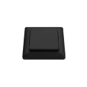 Jungiklis bevielis 1 klavišas PushPower 55x55mm, juoda S