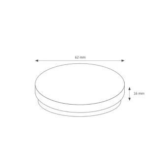 Jungiklis bevielis PushPower Ø62mm, juoda S