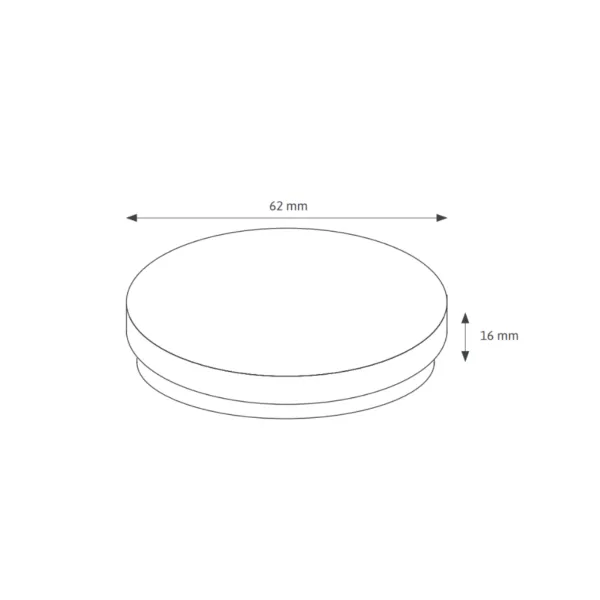 COOKIE - Push button Ø62mm (black)